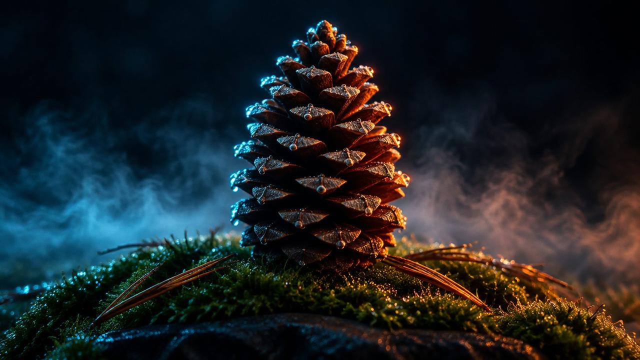 AI illustration: the pineal gland is named for the pine cone, and pinealon's name echoes that gland